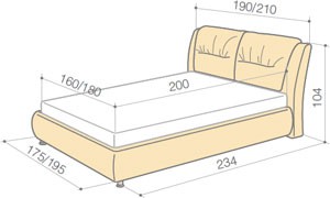 Кровать Fiora
