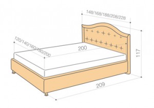Кровать Carolina