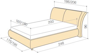 Кровать Danae